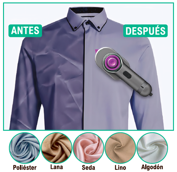 VerticalStream™ - Elimina las arrugas 4 veces más rápido que la plancha tradicional incluso sin tener que sacar la tabla de planchar. 60 ml (+ ENVÍO GRATIS)