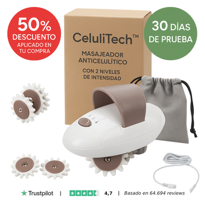CeluliTech™ -  Elimina la celulitis y reafirma tu piel desde casa. *(Oferta Pre-Verano) +Envío GRATIS.