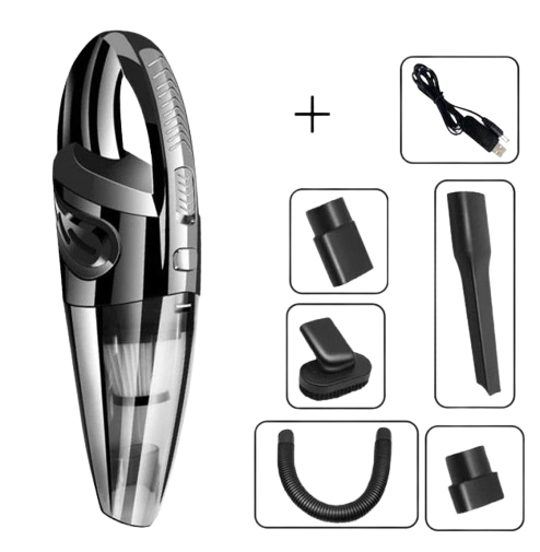 TurboMax Inalámbrica™ - La única aspiradora de coche Triclogénica. 3 veces más potente, 3 veces mas batería y 3 veces más capacidad. (Hoy incluye GRATIS los 5 complementos) 120W