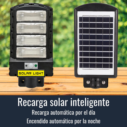1 + 1 GRATIS | PowerGLOW Profesional™ - La única lampará solar con batería extendida. (Incluye soporte, sensor movimiento, anti-lluvia, 3 modos de luz y mando).