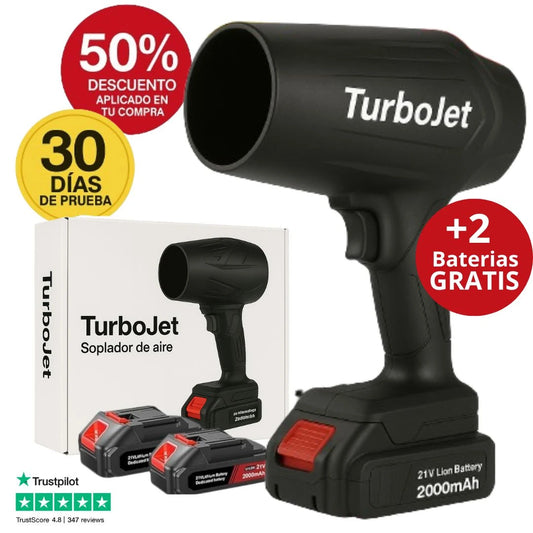 TurboJet™ - Limpia el jardín en cuestión de minutos, sin tener que barrer ni agacharte. + 2 batería GRATIS. (+Envío GRATIS).