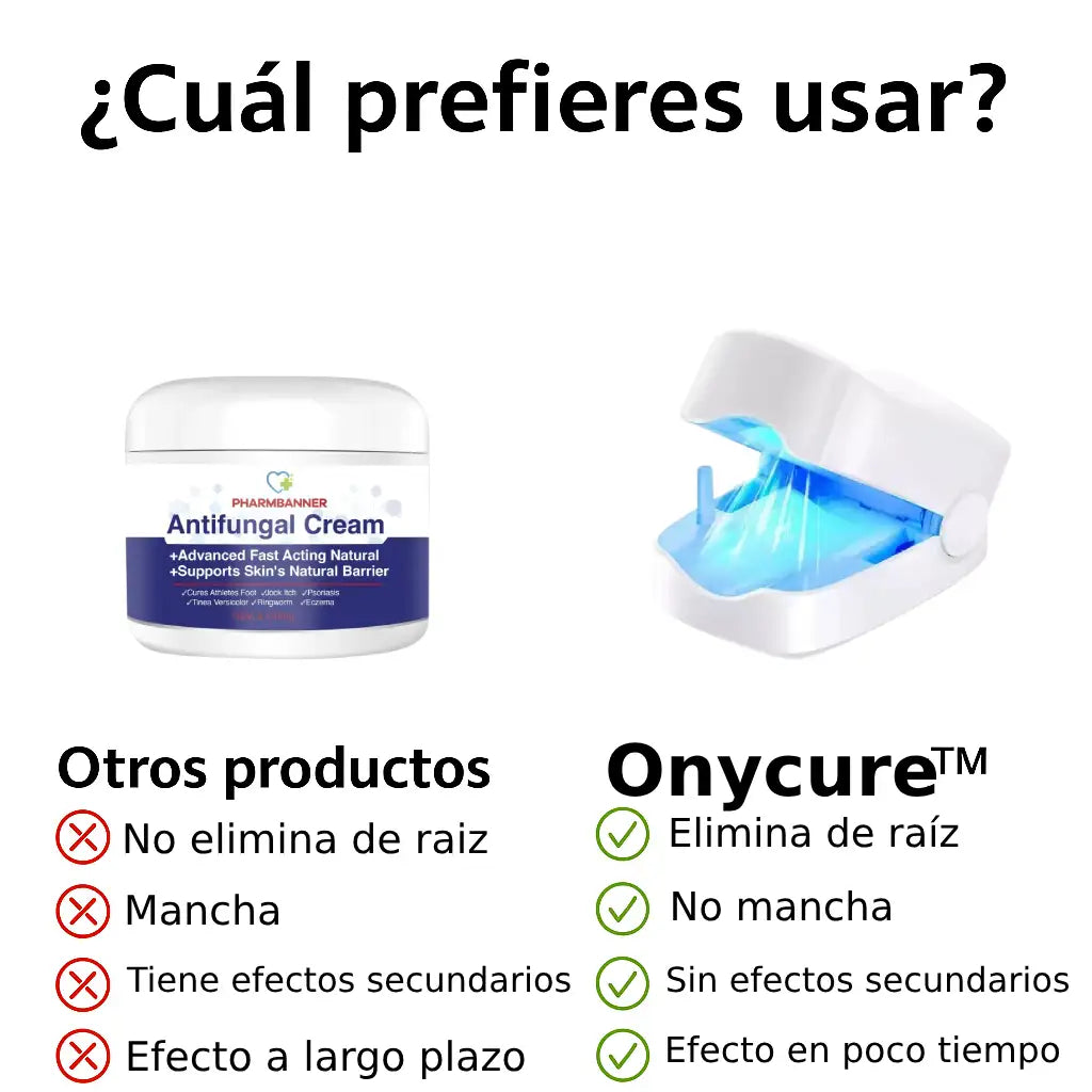 OnyCure™ – Descalzate sin excusas: uñas más claras y presentables en solo 3 semanas. Tecnología profesional UV (+Envío GRATIS)
