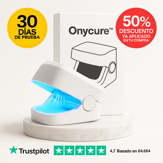 OnyCure ClearStart™ – Descalzarte sin excusas: uñas más claras y presentables en semanas (Con Luz Azul + Infrarroja Dual) + Envío GRATIS