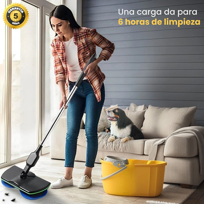 TurboClean™ La primera mopa electrica recargable que hace que limpiar los pelos de tu perro sea 3 veces más rapido. (Incluye GRATIS 4 mopas reutilizables) 2