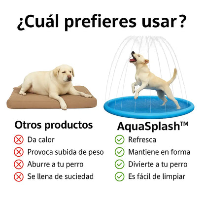 AquaSplash™ La alfombra aspersora que mantiene a tu perro fresco, feliz y protegido del calor… sin esfuerzo. (ENVÍO GRATUITO a toda España)